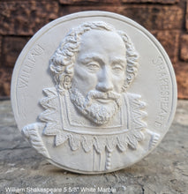 Load image into Gallery viewer, William Shakespeare bust wall sculpture Plaque relief www.Neo-M.com 5.75&quot;
