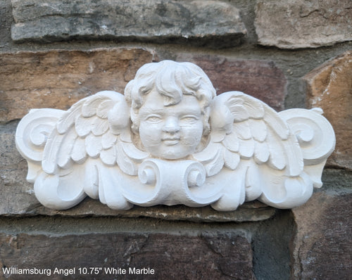 Williamsburg Angel winged child face baby corbel wall sconce shelf 10.75