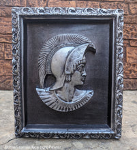 Load image into Gallery viewer, Roman Greek Spartan Bust Sculptural wall relief plaque home decor framed set www.Neo-Mfg.com
