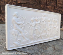 Load image into Gallery viewer, Roman Greek Thorvaldsen Dance Muses Apollo plaque wall relief www.Neo-Mfg.com 9.5&quot;
