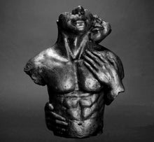 Load image into Gallery viewer, Nude couple embrace sculpture wall plaque high relief www.NEO-MFG.com 12&quot;
