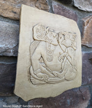 Load image into Gallery viewer, History Aztec Mayan Palenque Glyph Sculptural wall relief plaque 8&quot; www.Neo-Mfg.com
