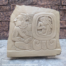 Load image into Gallery viewer, History Aztec Mayan Palenque Glyph Sculptural wall relief plaque 8&quot; www.Neo-Mfg.com
