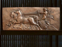 Load image into Gallery viewer, Roman Greek Apollo on Chariot plaque wall relief www.Neo-Mfg.com 19.5" large museum reproduction Brachard
