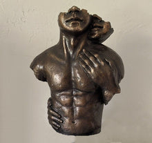 Load image into Gallery viewer, Nude couple embrace sculpture wall plaque high relief www.NEO-MFG.com 12&quot;
