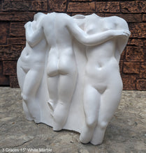 Load image into Gallery viewer, Roman Greek 3 Graces Three Sculpture Statue www.Neo-mfg.com relic plaque 15&quot;
