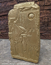 Load image into Gallery viewer, History Egyptian Akhetaten offering to Aton 10&quot; hieroglyph Sculptural relief www.Neo-Mfg.com Museum Reproduction
