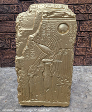 Load image into Gallery viewer, History Egyptian Akhetaten offering to Aton 17&quot; hieroglyph Sculptural relief www.Neo-Mfg.com Museum Reproduction

