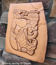 Load image into Gallery viewer, History Aztec Maya Itzamna Artifact Carved Sculpture Statue 13&quot; Tall www.Neo-Mfg.com Wall art Codex

