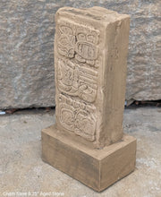 Load image into Gallery viewer, Aztec Mayan Glyph stele Sculpture 6.25&quot; www.Neo-Mfg.com
