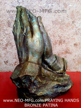 Load image into Gallery viewer, Religious Praying Hands Father Sculpture Statue Pray Neo-Mfg Life Size White 9" home decor
