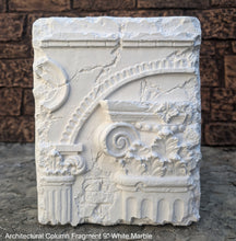 Load image into Gallery viewer, Roman Greek Architectural Column Fragment Wall plaque Neo-Mfg d13 9&quot;
