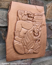 Load image into Gallery viewer, History Aztec Maya Itzamna Artifact Carved Sculpture Statue 13&quot; Tall www.Neo-Mfg.com Wall art Codex
