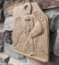 Load image into Gallery viewer, Roman Greek Leda &amp; Swan Zeus Sculptural wall relief plaque home decor 9&quot; www.Neo-Mfg.com
