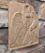 Load image into Gallery viewer, Roman Greek Leda &amp; Swan Zeus Sculptural wall relief plaque home decor 9&quot; www.Neo-Mfg.com
