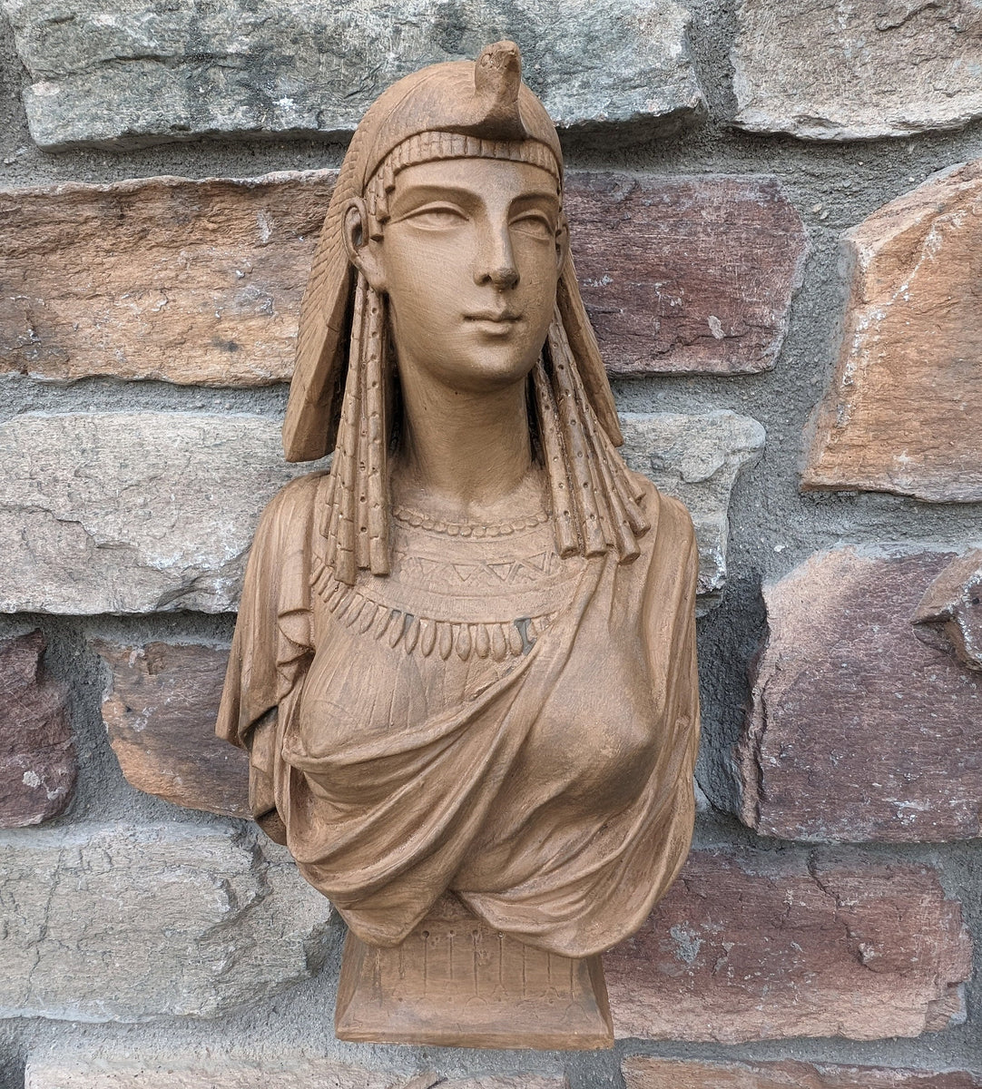 History Egyptian Cleopatra queen Sculptural bust wall plaque www.Neo-M ...