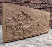 Load image into Gallery viewer, Roman Greek Diana Artemis hunting wild animals Wall Plaque Sculpture Fragment 14&quot; Museum Quality www.Neo-Mfg.com
