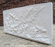 Load image into Gallery viewer, Roman Greek Diana Artemis hunting wild animals Wall Plaque Sculpture Fragment 14&quot; Museum Quality www.Neo-Mfg.com
