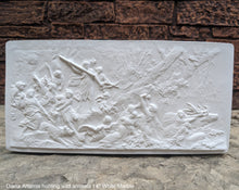 Load image into Gallery viewer, Roman Greek Diana Artemis hunting wild animals Wall Plaque Sculpture Fragment 14&quot; Museum Quality www.Neo-Mfg.com
