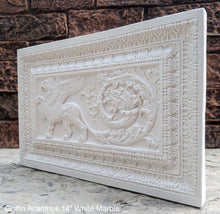 Load image into Gallery viewer, Griffin gryphon Acanthus Winged lion wall Sculpture plaque 14&quot; www.Neo-Mfg.com Home decor mystical
