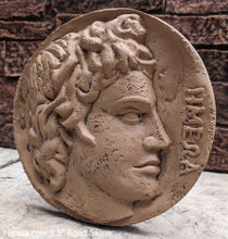 Load image into Gallery viewer, Roman Greek Apollo coin Sculptural Wall relief plaque www.Neo-Mfg.com 9.5&quot;
