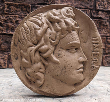 Load image into Gallery viewer, Roman Greek Apollo coin Sculptural Wall relief plaque www.Neo-Mfg.com 9.5&quot;
