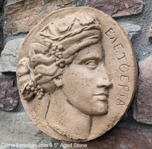 Load image into Gallery viewer, Roman Greek Diana Freedom coin Sculptural Wall relief plaque www.Neo-Mfg.com 9.5&quot;
