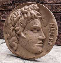 Load image into Gallery viewer, Roman Greek Apollo &amp; Diana Freedom coin Sculptural Wall relief plaque www.Neo-Mfg.com 9.5&quot;
