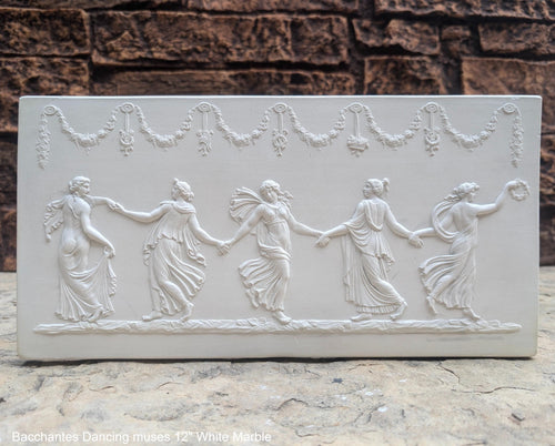Roman Greek Bacchantes Dancing muses dance sculptural Wall frieze plaque relief www.Neo-Mfg.com 12