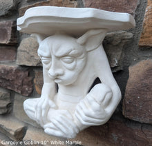 Load image into Gallery viewer, Goblin mythical medieval wall Shelf corbel Grotesque sculpture www.NEO-MFG.com 10&quot;
