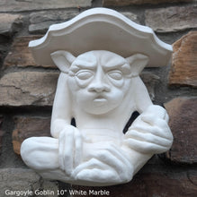 Load image into Gallery viewer, Goblin mythical medieval wall Shelf corbel Grotesque sculpture www.NEO-MFG.com 10&quot;
