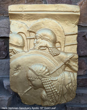 Load image into Gallery viewer, Roman Greek Hera Siphnian Sanctuary Apollo Sculptural Wall frieze plaque Fragment relief www.Neo-Mfg.com 16&quot; home decor
