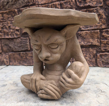 Load image into Gallery viewer, Goblin mythical medieval wall Shelf corbel Grotesque sculpture www.NEO-MFG.com 10&quot;
