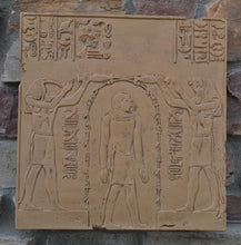 Load image into Gallery viewer, History Egyptian Baptism of Pharaoh Artifact relief wall plaque 14.25&quot; www.Neo-Mfg.com
