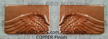 Load image into Gallery viewer, Angel Wings 2pc wall sculpture statue plaque www.Neo-Mfg.com Memorial
