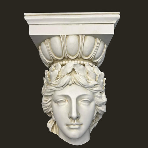 Roman Greek Hermes Bust Sconce architectural fragment sculpture relief frieze www.NEO-MFG.com 9.5