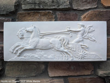 Load image into Gallery viewer, Roman Greek Apollo on Chariot plaque wall relief www.Neo-Mfg.com 19.5&quot; large museum reproduction Brachard
