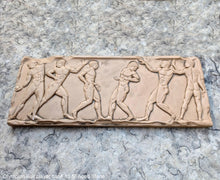 Load image into Gallery viewer, Olympian Ball player base Wall Plaque Antique Reproduction Figure Sculptural Wall frieze plaque relief www.Neo-Mfg.com 15.5&quot;

