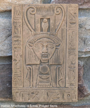 Load image into Gallery viewer, Egyptian Hathor Amenhotep III Sobek Sculptural wall relief www.Neo-Mfg.com 7&quot; Museum preproduction
