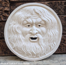 Load image into Gallery viewer, Roman Greek Mouth of truth Bocca della Verita Sculptural Wall frieze plaque relief www.Neo-Mfg.com 9.5&quot;
