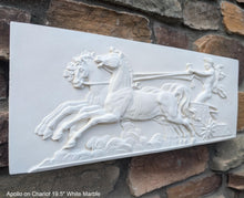 Load image into Gallery viewer, Roman Greek Apollo on Chariot plaque wall relief www.Neo-Mfg.com 19.5&quot; large museum reproduction Brachard
