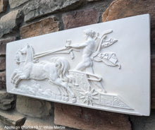 Load image into Gallery viewer, Roman Greek Apollo on Chariot plaque wall relief www.Neo-Mfg.com 19.5&quot; large museum reproduction Brachard
