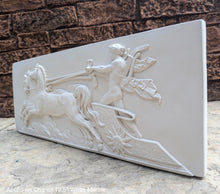 Load image into Gallery viewer, Roman Greek Apollo on Chariot plaque wall relief www.Neo-Mfg.com 19.5&quot; large museum reproduction Brachard
