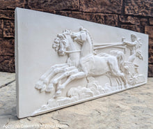 Load image into Gallery viewer, Roman Greek Apollo on Chariot plaque wall relief www.Neo-Mfg.com 19.5&quot; large museum reproduction Brachard
