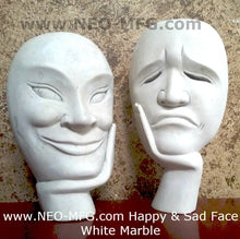 Load image into Gallery viewer, Decor Happy &amp; Sad Face Theater Wall or Table Sculpture Statue 8&quot; Neo-Mfg.com home decor
