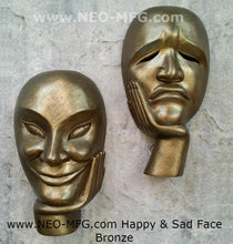 Load image into Gallery viewer, Decor Happy &amp; Sad Face Theater Wall or Table Sculpture Statue 8&quot; Neo-Mfg.com home decor
