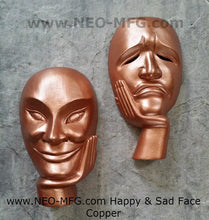 Load image into Gallery viewer, Decor Happy &amp; Sad Face Theater Wall or Table Sculpture Statue 8" Neo-Mfg.com home decor
