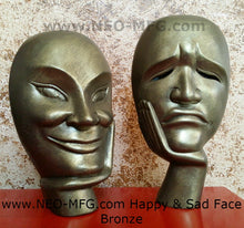 Load image into Gallery viewer, Decor Happy &amp; Sad Face Theater Wall or Table Sculpture Statue 8&quot; Neo-Mfg.com home decor
