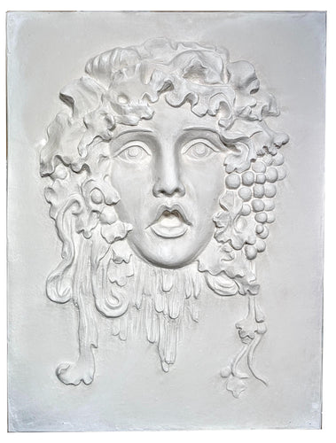 Roman Greek Lady BACCHUS Greenwoman Figure Sculptural Wall frieze plaque Fragment relief 1st century B.C. Greek. 1907 www.Neo-Mfg.com 16