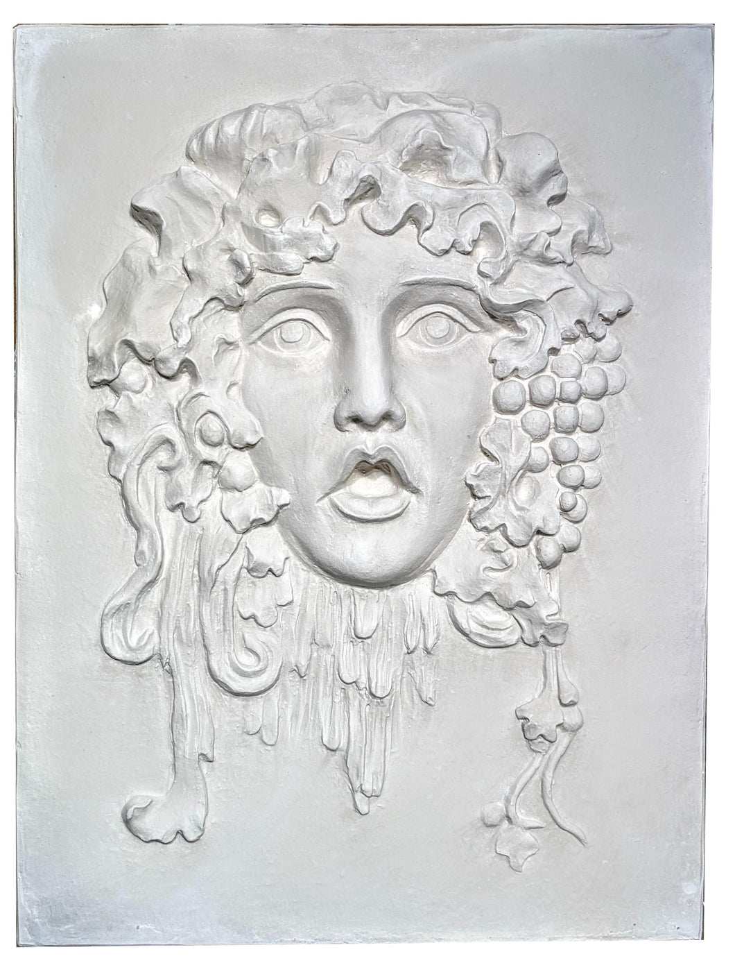 Roman Greek Lady BACCHUS Greenwoman Figure Sculptural Wall frieze plaque Fragment relief 1st century B.C. Greek. 1907 www.Neo-Mfg.com 16
